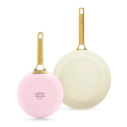 Set 2 Tigai GreenPan Padova Reserve 20cm 26cm Blush Pink