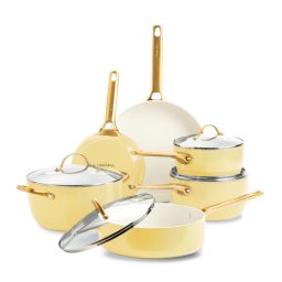 Set 10 Piese GreenPan Padova Reserve cu Capac Yellow