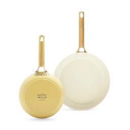 Set 2 Tigai GreenPan Padova Reserve 20cm 26cm Yellow