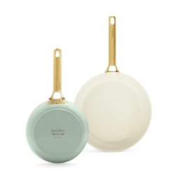 Set 2 Tigai GreenPan Padova Reserve 20cm 26cm Mint Green
