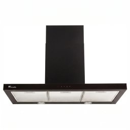 Hota Decorativa Tornado Lara 1200 90cm 1 Motor 3 Viteze Absorbtie 1200 m3/h Negru