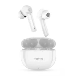 Casti Bluetooth Maxell BT Dynamic+ TWS Ultra Bass USB-C Control Touch Alb
