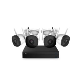 Kit de Supraveghere pentru Exterior IMOU 4 Camere Bullet 2 Senzor 2MP Wi-Fi si NVR 4 Canale Alb/Negru