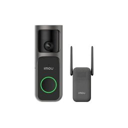 Kit Sonerie Video Smart IMOU DS3 Camera Panoramica 4MP Wi-Fi Gri/Negru