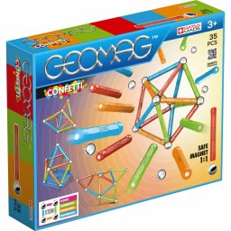 Set de Constructie Geomag 351 Magnetic Confetti 35 Piese Varsta 3 Ani+ Multicolor