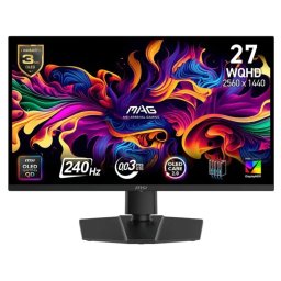 Monitor Gaming MSI QD-OLED 26.5Inch MAG 274QP QD-OLED X24 WQHD 2560 x 1440 HDMI DisplayPort Pivot 240 Hz 0.03 ms Negru