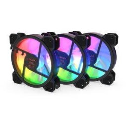 Ventilator Krux Lunar ARGB KIT 3x 120mm Negru