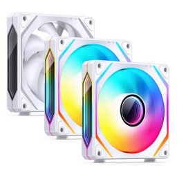 Ventilator Jonsbo ZL-120W PWM ARGB 3Pack 120mm Alb