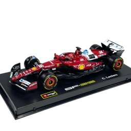 Macheta BBURAGO Ferrari Racing Leclerc 1:43 Varsta 14 Ani+ Rosu