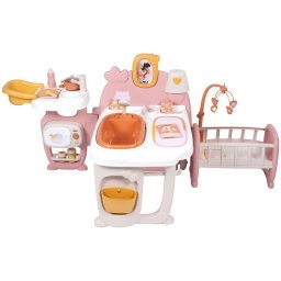Set SMOBY Baby Nurse Centru mare de joaca pentru papusi cu 18 accesorii +3 ani