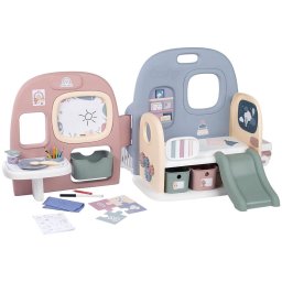 Set SMOBY Baby Care Centru de ingrijire copii albastru roz cu accesorii +3 ani