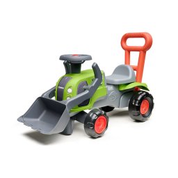 Tractor Ride-on Falk FK 312D BabyClaas cu Incarcator Frontal Volan Claxon si Maner Varsta 1 An+ Verde