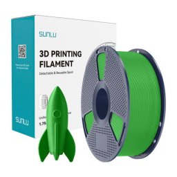 Filament 3D Sunlu PLA de Viteza Mare 1.26g/cmp Verde