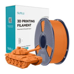 Filament 3D Sunlu PLA+ de Mare Viteza 1.23g/cmp Portocaliu