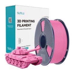 Filament 3D Sunlu PLA+ de Mare Viteza 1.23g/cmp Roz