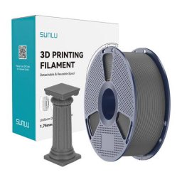 Filament 3D Sunlu PLA de Mare Viteza 1.25g/cmp Marmura Beton Gri