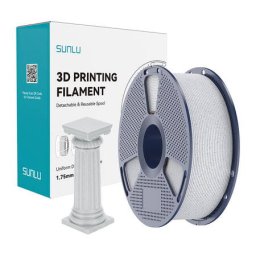 Filament 3D Sunlu PLA de Mare Viteza 1.25g/cmp Marmura Gri Oreo