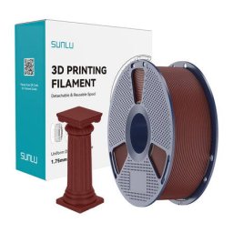 Filament 3D Sunlu PLA de Mare Viteza 1.25g/cmp Rosu Caramiziu