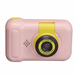 Aparat Foto Digital pentru Copii Denver KCA-1351RO Display LCD 2.4Inch Obiectiv Rabatabil Jocuri Efecte Foto Filtre Roz