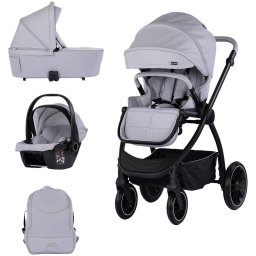 Carucior Chipolino Prestige 3 in 1 de la Nastere Maxim 22KG Platinum