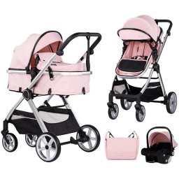 Carucior Chipolino Vista 3 in 1 de la Nastere Maxim 22KG Roz