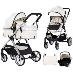Carucior Chipolino Vista 3 in 1 de la Nastere Maxim 22KG Bej