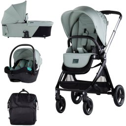 Carucior Chipolino Elite 3 in 1 Varsta 0 - 4 Ani Maxim 22KG Basil