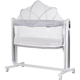 Leagan Electric Chipolino Patut pentru Copii Ultima cu Laterala Culisanta Grey
