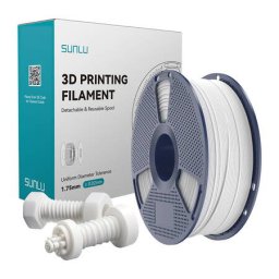 Filament 3D Sunlu ABS de Mare Viteza 1.75mm Alb