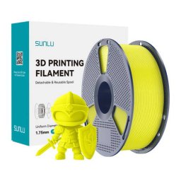 Filament 3D Sunlu PLA+ 1.23g/cmp Galben