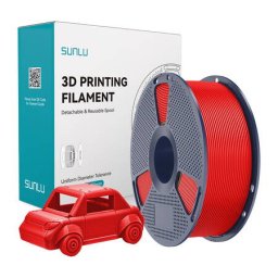 Filament 3D Sunlu PETG 1.27g/cmp Rosu Stralucitor