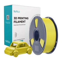 Filament 3D Sunlu PETG 1.27g/cmp Galben