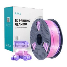 Filament 3D Sunlu PLA+ Silk 1.75mm 1kg Rainbow 03