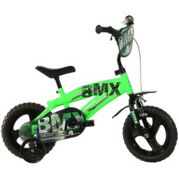 Bicicleta Copii DINO BIKES 12Inch BMX Negru-Verde