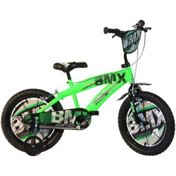 Bicicleta Copii DINO BIKES 16Inch BMX Negru-Verde