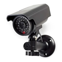 Camera de Supraveghere Falsa Nedis DUMCBS10BK pentru Exterior cu Panou Solar IP44 Negru