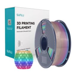 Filament 3D Sunlu PLA Transparent Rainbow 04