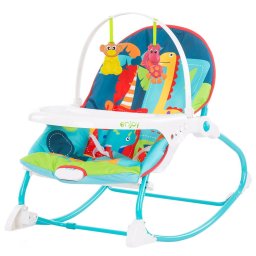 Scaunel Balansoar Chipolino Enjoy Varsta 0 - 6 Luni Maxim 9KG Albastru