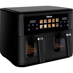 Friteuza cu Aer Cald Dubla Tristar FR-9075 Capacitate 9L Display LCD Putere 2500W Negru