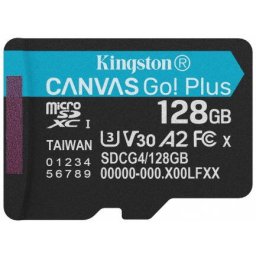 Card Kingston microSDXC Canvas Go Plus Android A2 128Gb Clasa 10 / UHS-1 U3 SDCG4/128GBSP