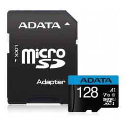 Card ADATA microSDXC Premier 128Gb Clasa 10 / UHS-1 U1 Cu Adaptor AUSDX128GUICL10A1-RA1