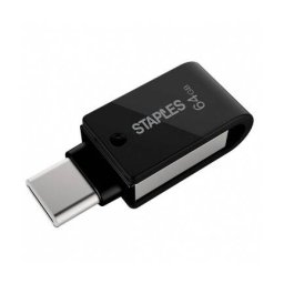 Memorie USB Staples USB-A 3.1 / USB-C K23 64Gb EKMMD64GK233CST Negru