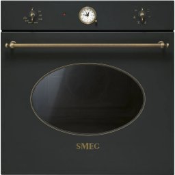 Cuptor Incorporabil Electric Smeg SF68C1AO Coloniale Line Capacitate 70L Ventilator Clasa A Antracit