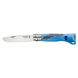 Cutit de Buzunar Opinel cu Fluier NÂ°07 8cm Outdoor Junior Blue