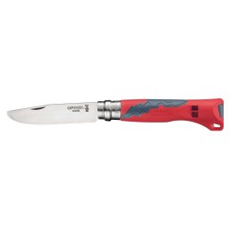 Cutit de Buzunar cu Fluier Opinel NÂ°07 8cm Outdoor Junior Red