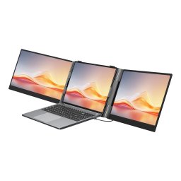 Monitor Extensibil pentru Laptop BLACKVIEW DCM6 Pro Portabil Dual Display IPS 14Inch Rezolutie Full HD Difuzor Integrat 2 Porturi USB-C Gri