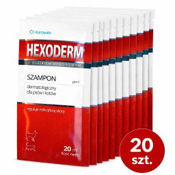 Sampon EUROWET Hexoderm Caini si Pisici 20x20ml