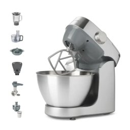 Robot de Bucatarie Kenwood Prospero+ KHC29A.R0SI Bol 4.3L Blender 1.2L Procesator Alimente Masina de Tocat Rasnita Viteza Variabila Functie Pulse Argintiu