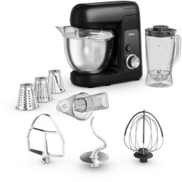 Robot de Bucatarie Tefal Bake Partner QB522838 Bol 4.6L Blender 1.25L 8 Viteze Putere 1100W Negru