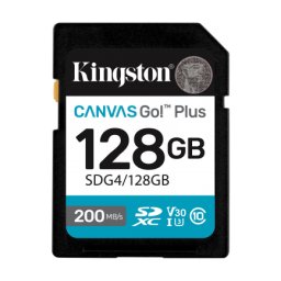 Card Kingston SDXC Canvas Go Plus 128Gb Clasa 10 / UHS-1 U3 SDG4/128GB
